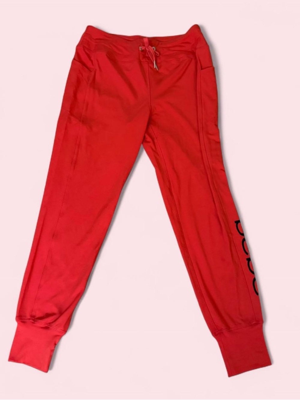 bebe Sport Coral-Red Active Leggings